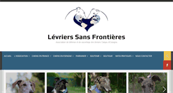 Desktop Screenshot of levriers-sans-frontieres.com
