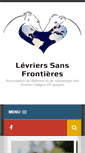 Mobile Screenshot of levriers-sans-frontieres.com