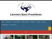 Tablet Screenshot of levriers-sans-frontieres.com